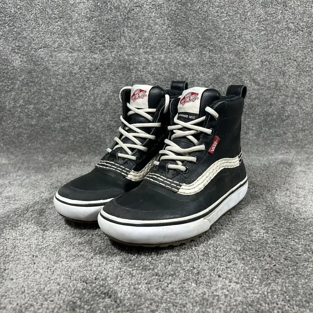 Vans Standard Mid MTE Mens Sz 4 Women’s Sz 5.5 Black Winter Insulated Snow Boots